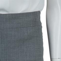 Pre Owned Loro Piana Grey Wool Trousers S