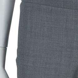 Pre Owned Loro Piana Grey Wool Trousers S
