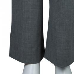 Pre Owned Loro Piana Grey Wool Trousers S