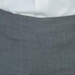 Pre Owned Loro Piana Grey Wool Trousers S