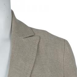Pre Owned Loro Piana Beige Linen Blazer S