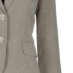 Pre Owned Loro Piana Beige Linen Blazer S