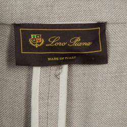 Pre Owned Loro Piana Beige Linen Blazer S