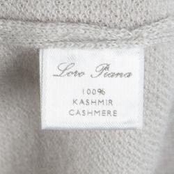Pre Owned Loro Piana Cashmere Grey Long Sleeve Sweater M