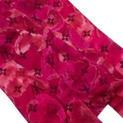 مملوكة مسبقًا Louis Vuitton Rose Indien Summer Ikat Silk Bandeau