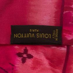 مملوكة مسبقًا Louis Vuitton Rose Indien Summer Ikat Silk Bandeau
