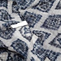 مملوكة مسبقًا Louis Vuitton Blue Ikat Silk Scarf