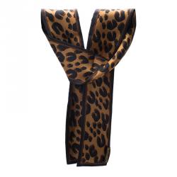 مملوكة مسبقًا بندانة لوي فيتون نقشة فهد حرير بني