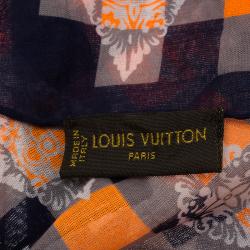 مملوكة مسبقًا Louis Vuitton Multicolor Damier Printed Cotton Stole