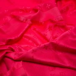 Pre Owned وشاح لوي فيتون حرير وصوف مونوغرامي وردي