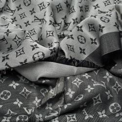 Pre Owned وشاح لوي فيتون جينز أسود مونوغرامي