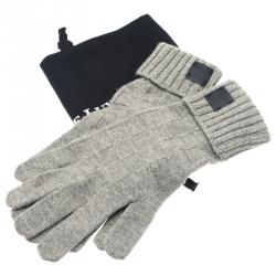 Louis Vuitton Grey Cashmere Helsinki Gloves 