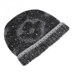 مملوكة مسبقًا Louis Vuitton Grey Monogram Glitter Beanie