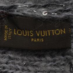 مملوكة مسبقًا Louis Vuitton Grey Monogram Glitter Beanie