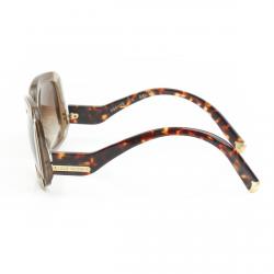 مملوكة مسبقًا نظارة شمسية لوي فيتون آنيمون مربعة بنية وبيج