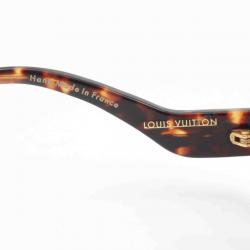 مملوكة مسبقًا نظارة شمسية لوي فيتون آنيمون مربعة بنية وبيج