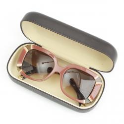 مملوكة مسبقًا نظارة شمسية لوي فيتون آنيمون مربعة بنية وبيج