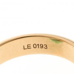 Pre Owned Louis Vuitton Love Letter Timeless Ring Set Size 50.5