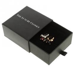 Pre Owned Louis Vuitton Love Letter Timeless Ring Set Size 50.5