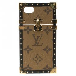 Pre Owned Louis Vuitton Monogram Reverse Canvas Eye Trunk iPhone 7 Case
