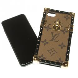 Pre Owned Louis Vuitton Monogram Reverse Canvas Eye Trunk iPhone 7 Case