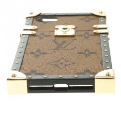 Pre Owned Louis Vuitton Monogram Reverse Canvas Eye Trunk iPhone 7 Case