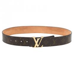 Pre Owned Louis Vuitton Monogram Canvas Initiales Belt 80CM