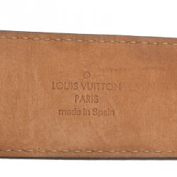 Pre Owned Louis Vuitton Monogram Canvas Initiales Belt 80CM
