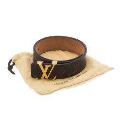 Pre Owned Louis Vuitton Monogram Canvas Initiales Belt 80CM