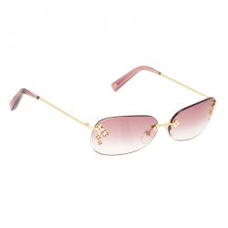 Louis Vuitton Z0051U Flower Desmayo Cat Eye Sunglasses Brown Good Condition  LV