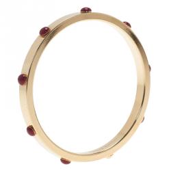 Pre Owned Louis Vuitton Gimme A Clue Gold Tone Bangle Bracelet