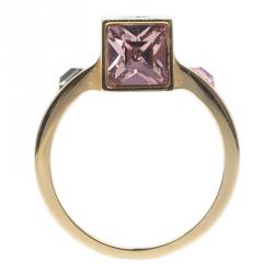 مملوكة مسبقًا خاتم لوي فيتون جامبل ذهبي اللون مقاس 50