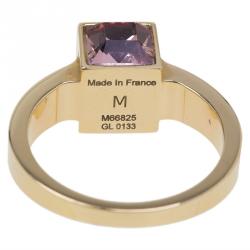 مملوكة مسبقًا خاتم لوي فيتون جامبل ذهبي اللون مقاس 50