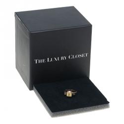 مملوكة مسبقًا خاتم لوي فيتون جامبل ذهبي اللون مقاس 50