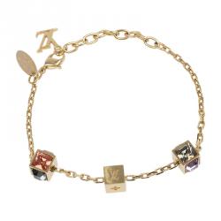 Louis Vuitton Gold Finish Gamble Bracelet – The Closet