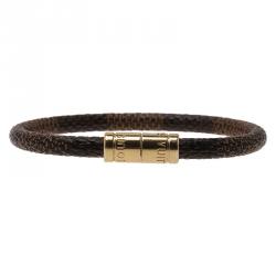 مملوكة مسبقًا Louis Vuitton Keep It Damier Ebene Canvas Bracelet