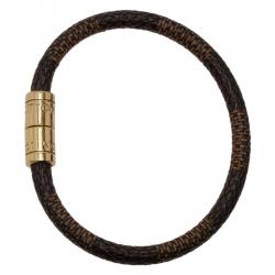 مملوكة مسبقًا Louis Vuitton Keep It Damier Ebene Canvas Bracelet