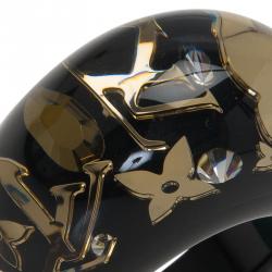 مملوكة مسبقًا Louis Vuitton Inclusion Black Resin Ring Size 49
