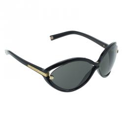 Original Louis Vuitton Women Z0417W Daphne Sunglasses Black Gold