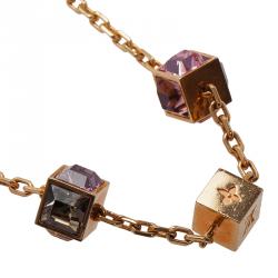 مملوكة مسبقًا Louis Vuitton Gamble Gold Tone Necklace