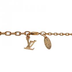 مملوكة مسبقًا Louis Vuitton Gamble Gold Tone Necklace