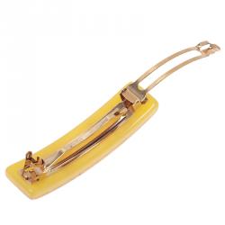 Louis Vuitton Inclusion Yellow Resin Hairclip