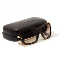 Pre Owned Louis Vuitton Brown Poppy Square Sunglasses