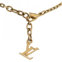 Pre Owned Louis Vuitton Gamble Gold Tone Bracelet