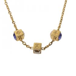 مملوكة مسبقًا Louis Vuitton Gamble Gold Tone Necklace