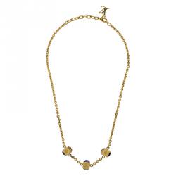 Pre Owned Louis Vuitton Gamble Gold Tone Necklace