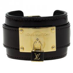 مملوكة مسبقًا سوار لوي فيتون أنفينيتي جلد لامع ذهبي اللون