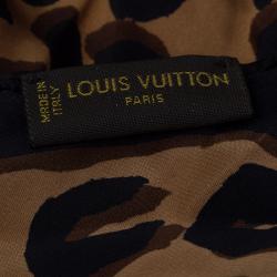 Pre Owned Louis Vuitton Martelé Gold-Tone Silk Necklace