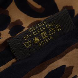 Pre Owned Louis Vuitton Martelé Gold-Tone Silk Necklace