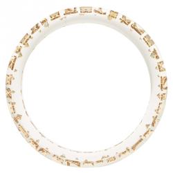 Louis Vuitton Clear Resin Monogram Inclusion Bangle Bracelet Size 20cm Louis Vuitton | TLC
